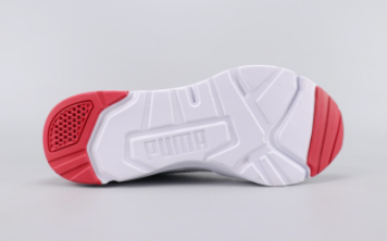 Puma Mens Hommes Puma Honeycomb Shock-Absorbing Running Shoes Fabric material, red and white mesh size 36-45