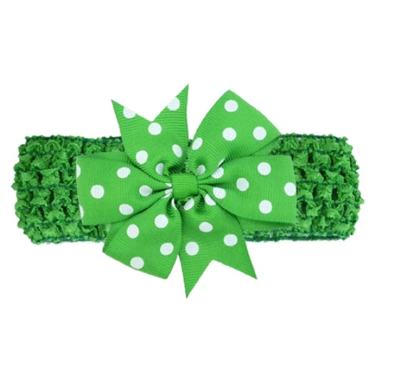 Baby Girl Cute Bow Hairband Baby Hair Accessories Girl Hair Accessories Girl Polka Dot Bow Hair Rope HA1