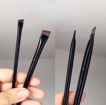 BEAUTY GLAZED Ultra-Thin Precision Firming Knife-Edge Fine Eyeliner Brush Eyebrow Brush / Knife-Edge Flat-Head Brush Is Suitable For Eyeliner Eyebrows And Outline Silkworms