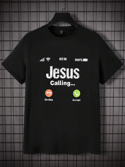 Manfinity Homme Men'S Printed Short Sleeve Tee