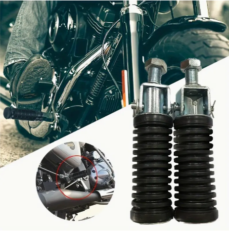 2pcs Universal Motorcycle Rear Pillion Footpegs Footrests Foot Pegs Rests Thread Motorcycle Parts