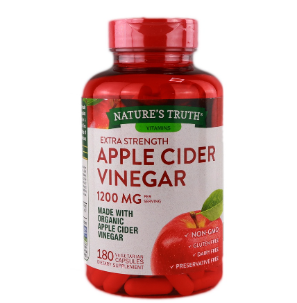 Nature's Truth Vitamins Extra Strength Apple Cider Vinegar 1200mg 180 capsules