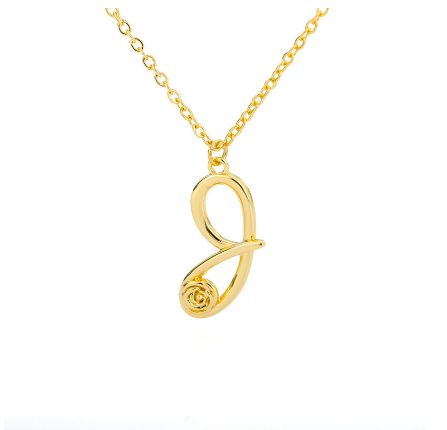 Dainty Gold Letter Necklace Tiny 26 Capital A-Z Pendant Choker Necklace,Cute Personalized Name Necklace Gold Jewelry Necklace J