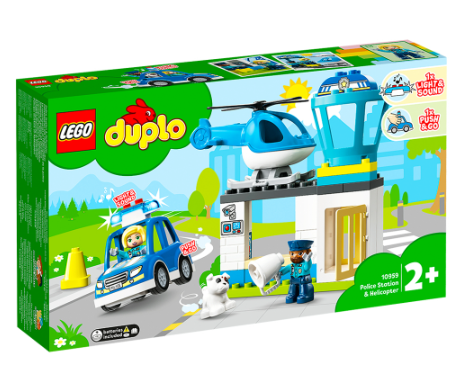 Lego 10959 Duplo Police Station & Helicopter 40 pcs Building Blocks