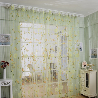 LINQING Colorful flower curtain