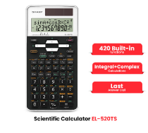 Sharp Scientific Calculators 420 Functions EL-520T White