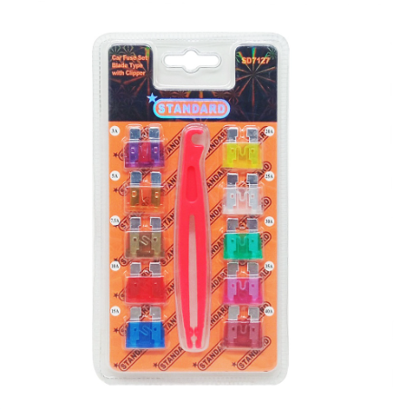 STANDARD Car Fuse Set Blade Type with Clipper (SD7126-27)