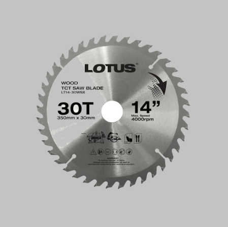 Lotus TCT Saw Blade 14" 30T - Cutting Tools