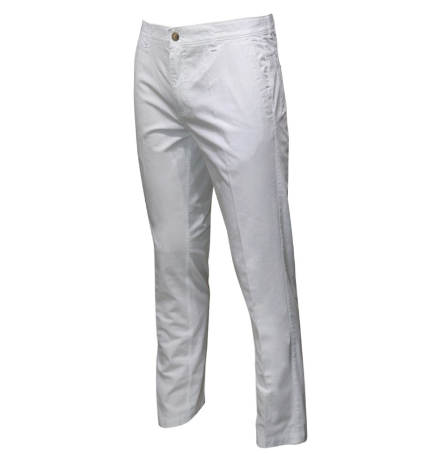 Izod Men's Slim Fit Plain Casual Pants (White)