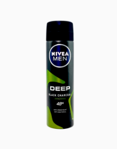 Nivea Men Deep Black Charcoal Amazonia Spray Deodorant for Men 150ml