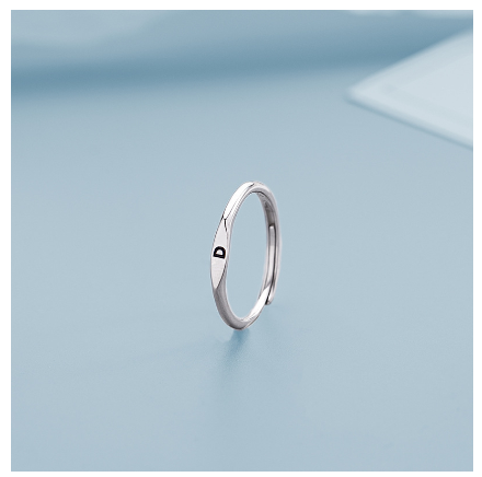 Fashion 925 Silver 26 A-Z Initial Letters Open Ring Birthday Jewelry Adjustable Gift For Women D