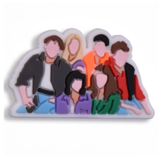 Cartoon Friends Mirror Crocs Jibbits Pins Cat Sofa Jibits Charm Jibitz Crocks for Men Shoe Charms Shoes Accessories Decoration f11