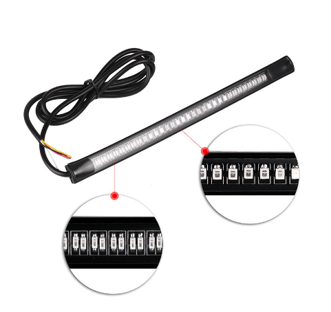 48 Led Motorcycle Tail Light Brake Stop Turn Signal Flashing Strip Light brilliant