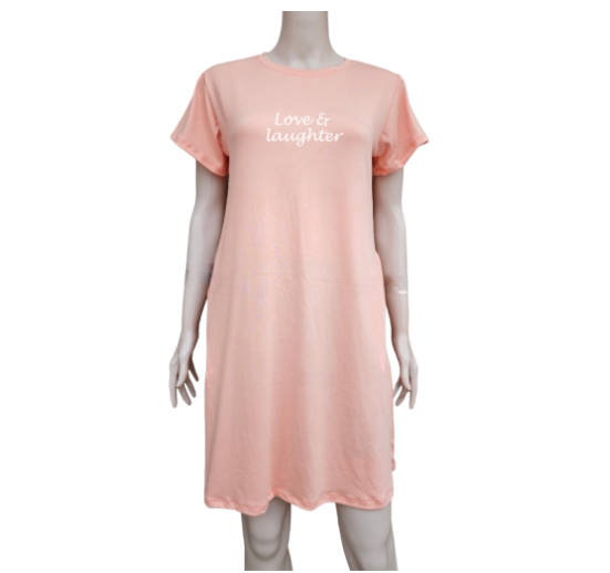 KELA MATERNITY T-SHIRT DRESS FOR ALL MOMMIES FIT TO MEDIUM TO XLARGE BODY FRAME COTTON SPANDEX C19