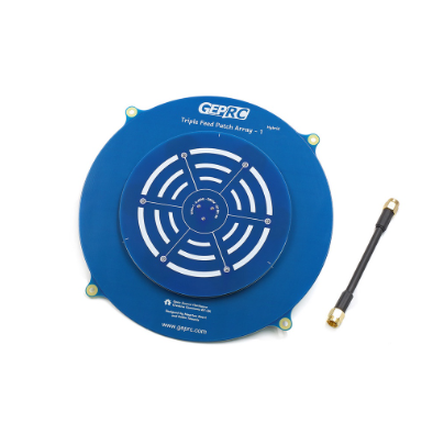 Geprc Triple Feed Array 5.8G 14DBI Circular Polarized FPV Antenna Compatible RHCP LHCP for RC Drone FPV Long Range VTX