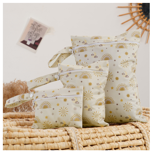 3Pcs Set Cloth Nappy Bags Wet Dry Bags Storage Organiser Waterproof Washable Reusable Large Bag For Diapers Nappy s4