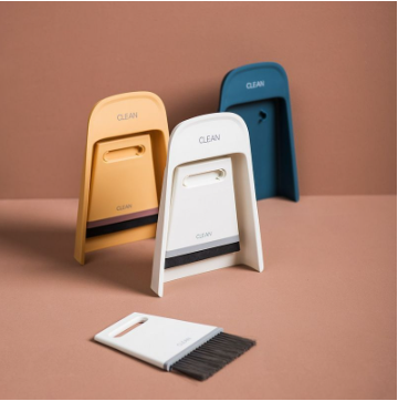 Dustpan Brush and Squeegee Set Tool For Computer Table Desktop Keyboard Window Corner Cleaner IP