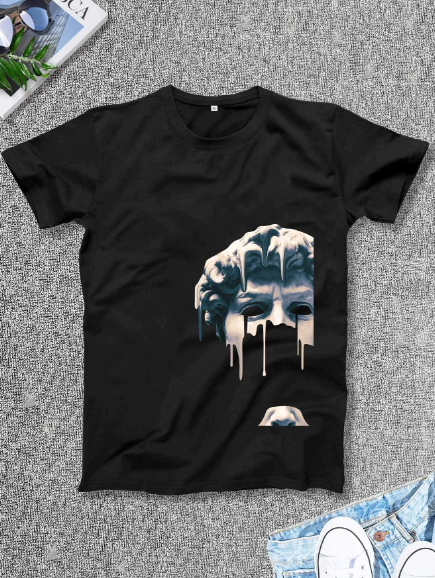 Manfinity EMRG Men T-Shirts Fit Crew Neck Short Sleeve Graphic Tee Casual Summer Polyester