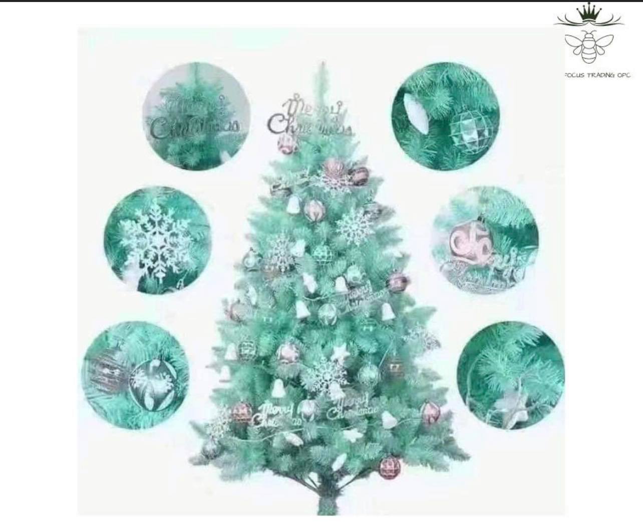 Christmas Tree with Ornaments (150cm)