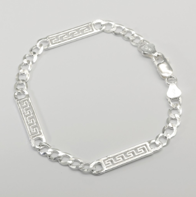 Silver WM061 Italy 925 Chain Men's Bracelet