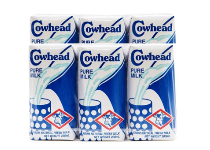 Cowhead Pure Milk 200ml (Pack of 6)
