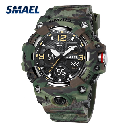Original Luxury Fashion Luminous Waterproof Men's Watch Sports Men's Watch GREEN