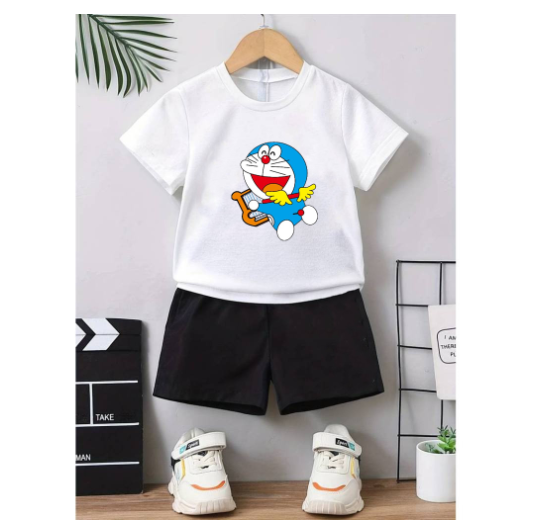 Boys Shirt Suits Baby Polo Terno Clothes 0-5 years Child Print Shirt and Shorts Terno for KidSorts Two Sets of Kids S20