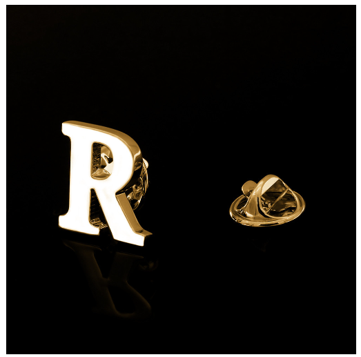 Fashion A-Z Alphabet Brooch Women Men Badges Gold Color Initial Letter Brooches Metal Pins Accessories Jewelry Gift R