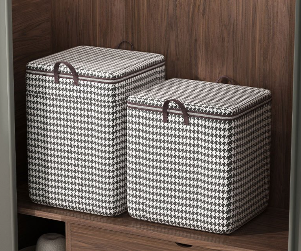 Clothes Organizer Bag With Zipper 110L/140L Large Dust-proof Quilt Bag Organizer Storage