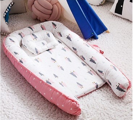 Portable Baby NEST cotton infant baby Bed Simulating Baby crib Bumper Portable Travelling Babies Bed