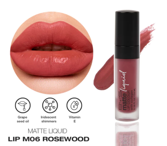 BYS Matte Liquid Lip M06 Rosewood