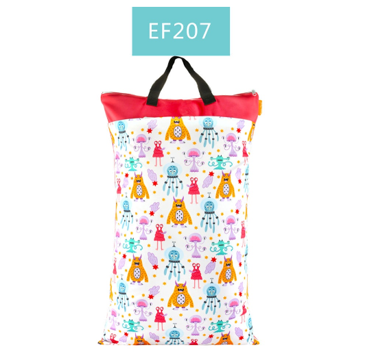 1Pcs Large Hanging Wet Dry Pail Bag for Cloth Diaper Inserts Nappy Laundry With Two Zippered Waterproof Reusable c1