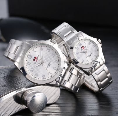 Ticarto Stainless Couple Watches