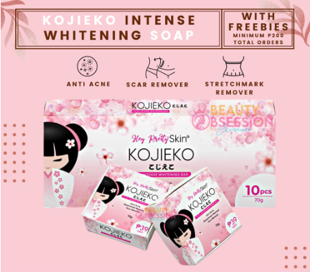 Hey Pretty Skin Kojieko Intense Whitening Soap Box 10pcs