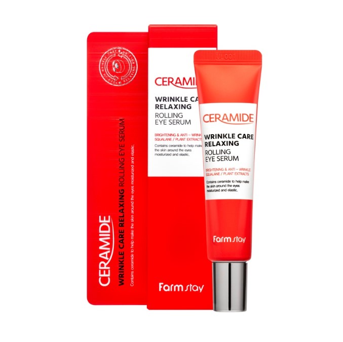 Farmstay Ceramide Wrinkle Care Relaxing Rolling Eye Serum