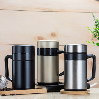 400ml Stainless Steel Insulation Coffee Mug Drinkware With Handle Lid Travel Tea Mug for Office