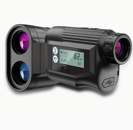 Golf Laser Rangefinder With Slope And HD Touchscreen - 600M Range - Flag Lock & Vibration - USB Rechargeable - Memory Storage - Voice Broadcasting - Professional Distance Finder For Golf Tournament