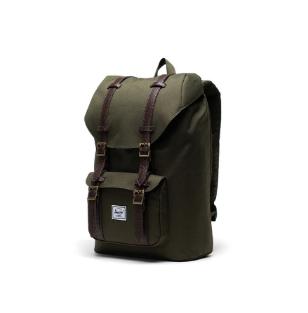 Herschel Little America Mid Ivy Green/Chicory Coffee Backpack