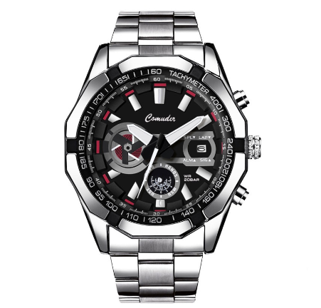 Original Luxury Stainless Steel Luxury Fashion Business Men's Watch Calendar Waterproof Luminous Watch M4