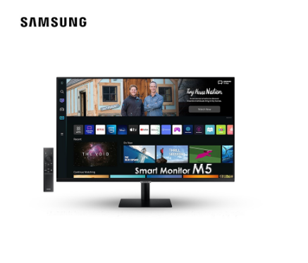 Samsung Smart Monitor 27" M5 FHD Wifi BT PC Monitor w/ Built In Speaker 27inch w/ Smart TV Apps