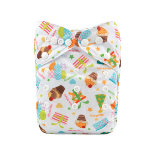 Alva Baby Cloth Diapers Washable Pocket Nappy Diaper for Newborn Without Insert N42
