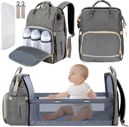 NIVICO BEBE Travel baby bag crib mommy bag 2 in 1 multifunctional bag diaper bag crib mummy backpack