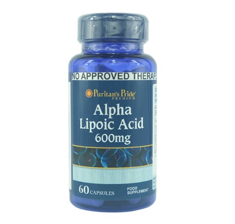 Puritans Pride Alpha Lipoic Acid ALA 60 Capsules 600MG