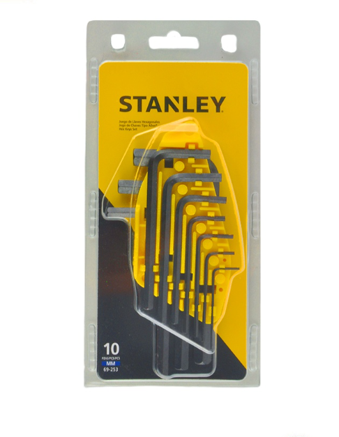 Stanley  Hex Key Set 1.5-10mm 69-253-22 10Pcs