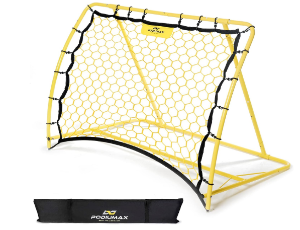 PodiuMax Portable Soccer Trainer, Rebounder Net with Adjustable Angle | Perfect for Team and Solo Training