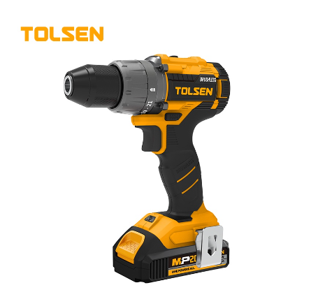 Tolsen LI-ION Brushless Cordless Drill w/ Battery & Bag 13mm Metal Chuck (20V Battery) 87252