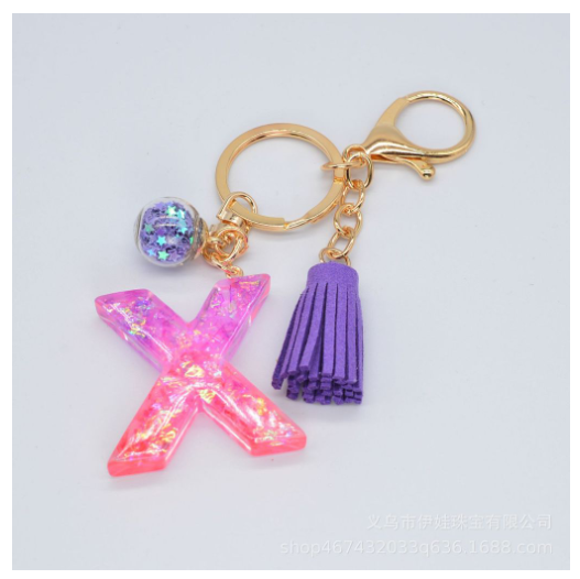 Cute Creative 26 Letter Alphabet Crystal Glitter Resin Keychain Women Tassels Keyring Car Key Holder Bag Charms Accessories X