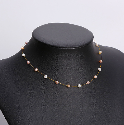 Pearl Necklace Design Trendy Decorative Collarbone Chain for Women