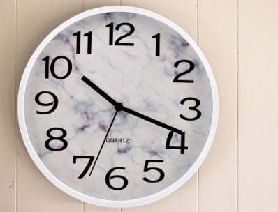 Edge Houseware 30cm Silent Non-Ticking Wall Clock Round Battery Operated Decorative Wall Clocks