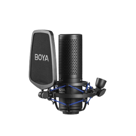 BOYA BY-M1000 Pro Professional Condenser Microphone Studio Microphone for Radio Broadcast Singing